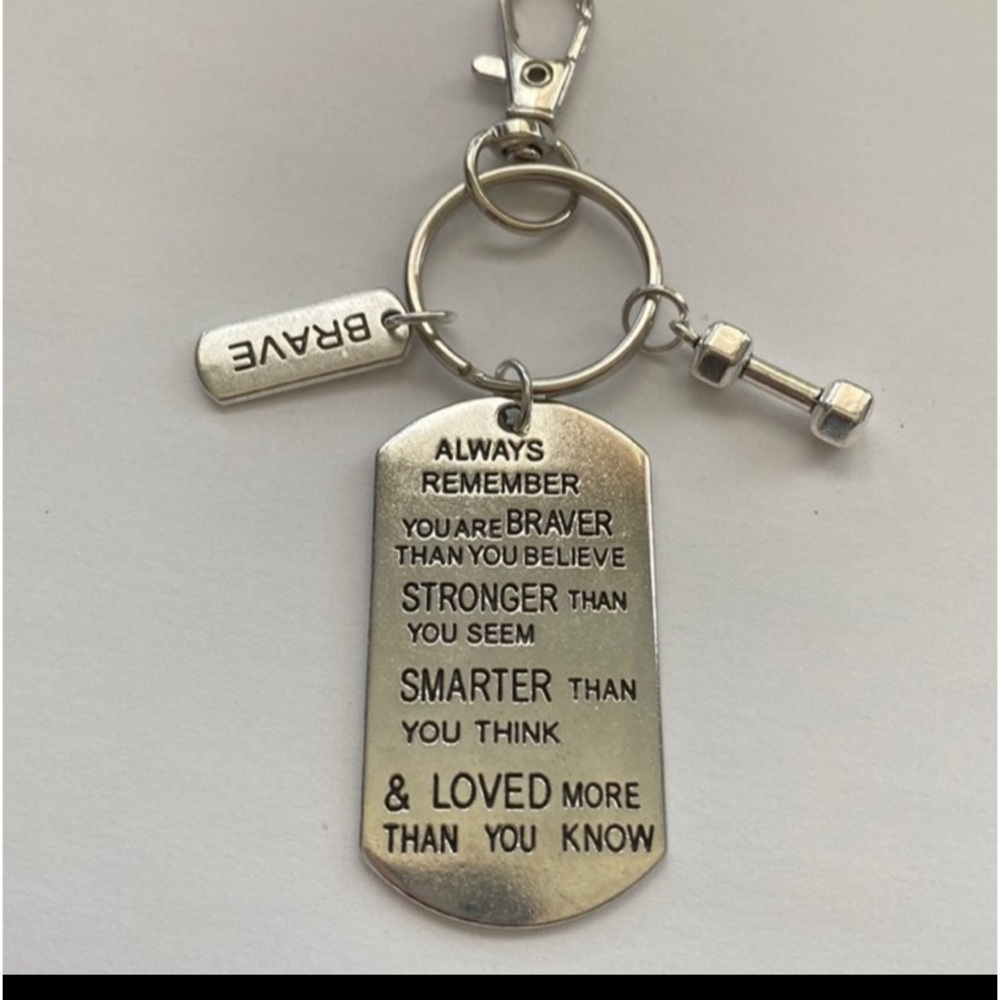 Braver and Smarter Keychain